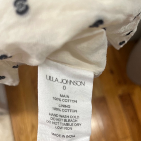 Ulla Johnson Clemente Tiered A-line Midi-Dress with black trim - Picture 8 of 8